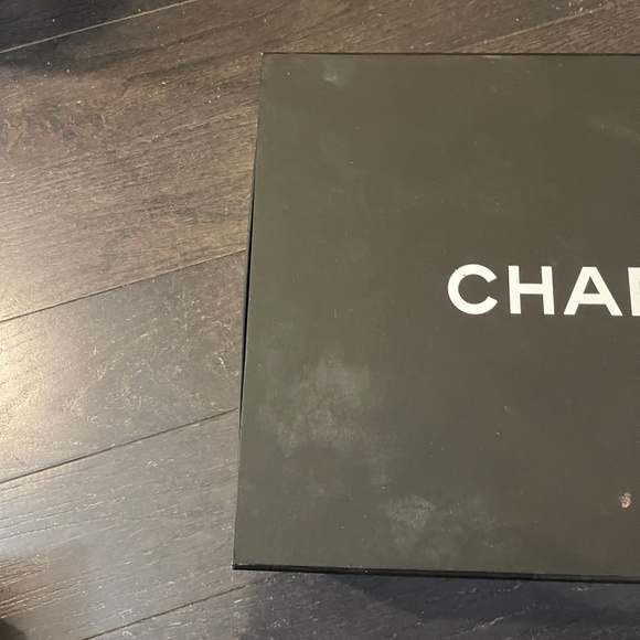 Chanel black white empty bag box decoration storage w/tissue rare size - Picture 12 of 14